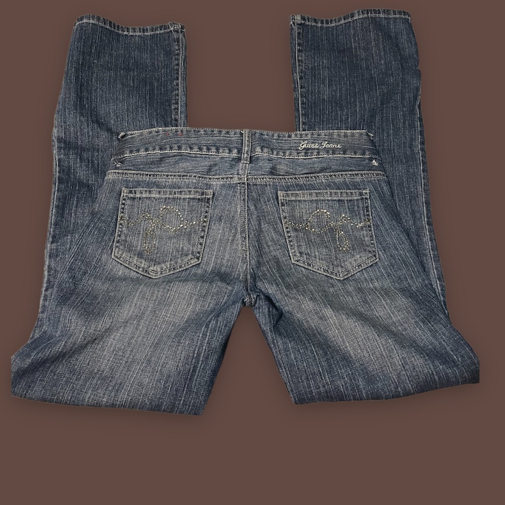 vintage ‘guess’ rhinestones low rise jeans